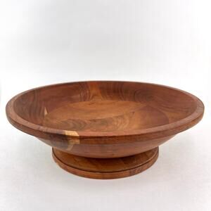 Crofton Acacia Wood Footed Bowl